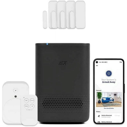 ADT Blue Wireless Home Security System with Entry Sensors